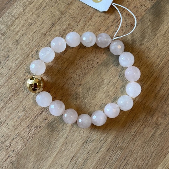 Gorjana NWT ✨ Power Gemstone Beaded Bracelet / Crystal Quartz - Picture 9 of 9